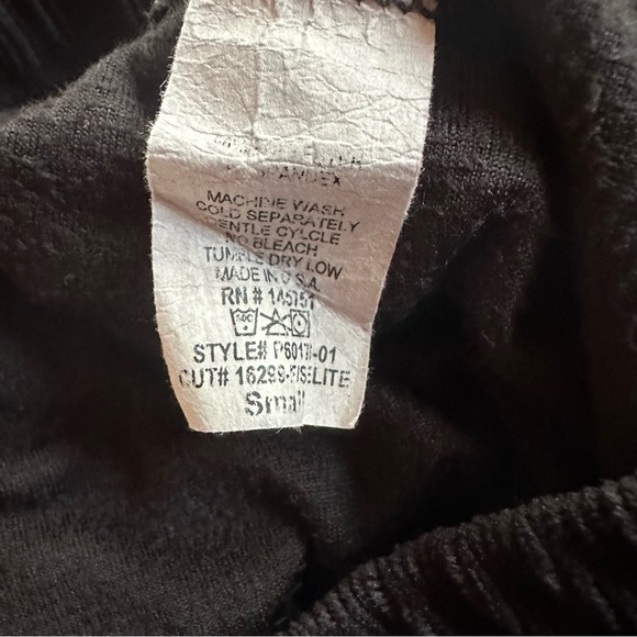 L.I.A. Black Corduroy Inspired Stretch Pull-on Flare Pants Women’s Size Large - Picture 4 of 8